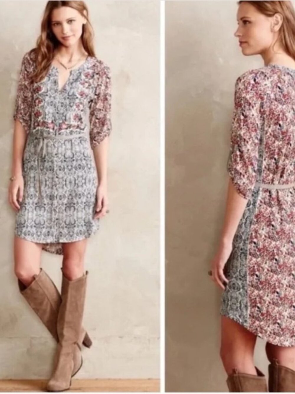 TINY Anthropologie S Lightweight Shirt Dress